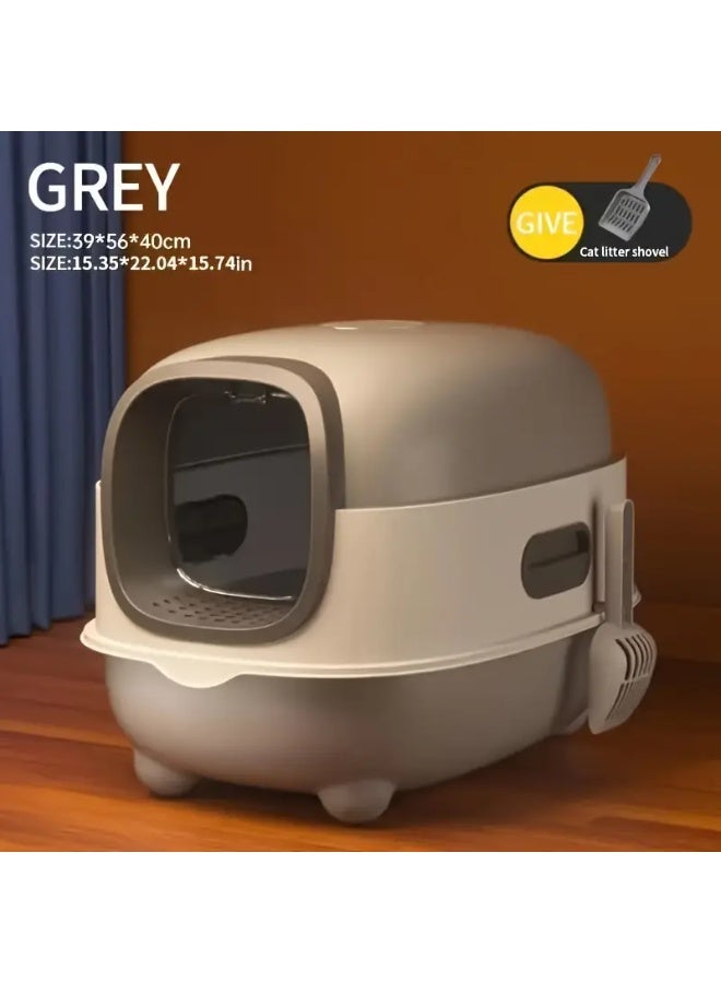 Bukela Enclosed Cat Litter Box Furniture , Extra Large Covered Design With Odor Control, High Privacy & Easy Clean , Modern Pet Toilet For Multiple Cats, For Large Cat Litter Boxes - Image 1