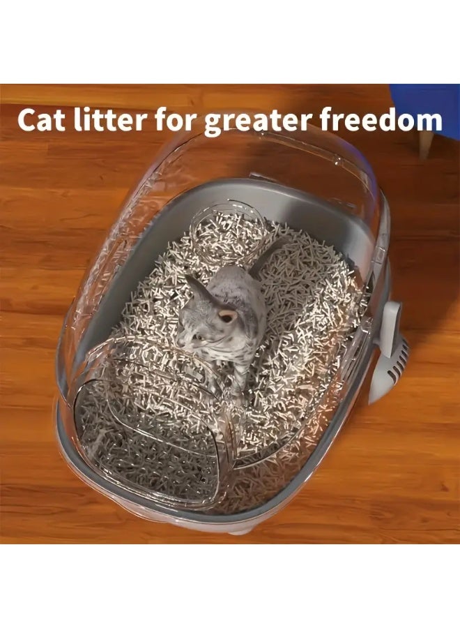 Bukela Enclosed Cat Litter Box Furniture , Extra Large Covered Design With Odor Control, High Privacy & Easy Clean , Modern Pet Toilet For Multiple Cats, For Large Cat Litter Boxes - Image 5