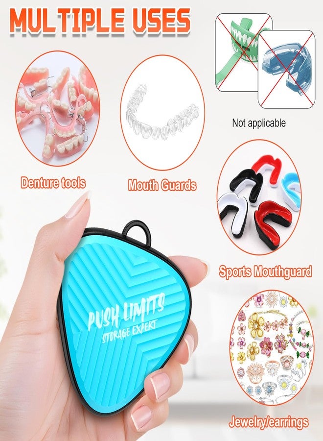BVN Magnetic Retainer Case with Vent Holes, Slim Aligner Case for Mouth Guard & Night Guard, Portable Orthodontic Storage Box with Easy-Open Push Lumps, Travel Essential for Braces & Jewelry - Image 2