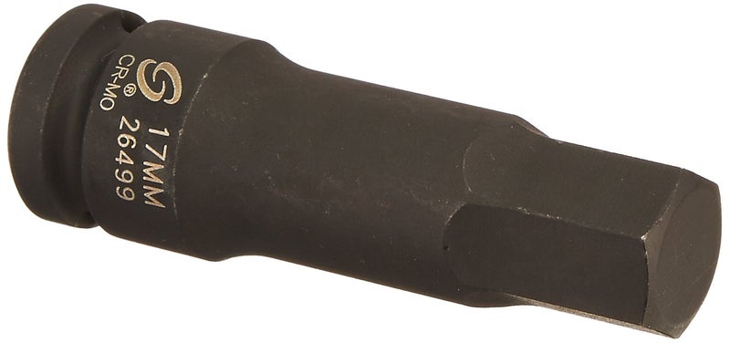 SUNEX TOOLS 26499 1/2-Inch Drive 17-Mm Hex Impact Socket - Image 1