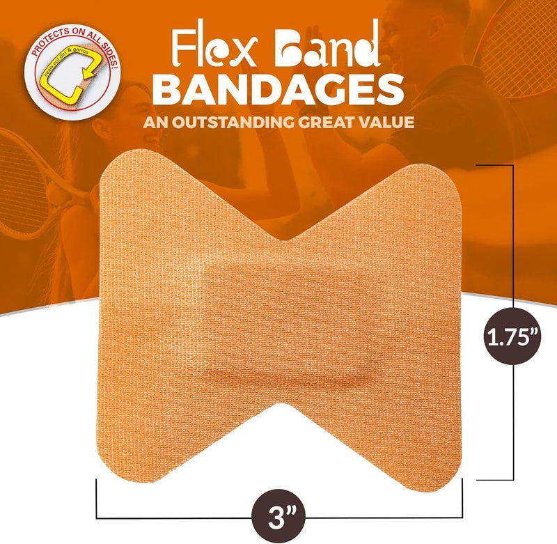 MEDca Flexible Fabric Finger Bandages  100 Count Box of Flex Fabric Adhesive Bandages Cuts Scrapes Care and to Protect Wounds - Image 5