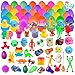 Cherislpy 200 Pack Prefilled Easter Eggs with Mini Novelty Squishy Fidget Toys Inside Assorted Toys Great for Kids Girls Boys Easter Party Favors Basket Stuffers Eggs Fillers - Image 2