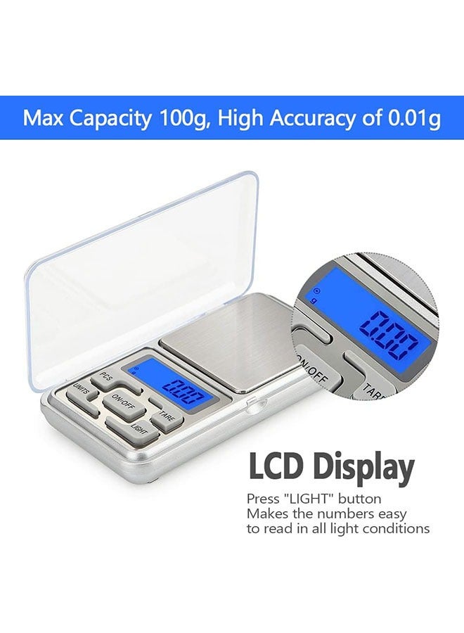 AL RAID Portable Digital Scales, Gold Jewelry Scales, Mini Pocket Digital Scales, Precision Electronic Balance Scales (100g/0.01g) - Image 3