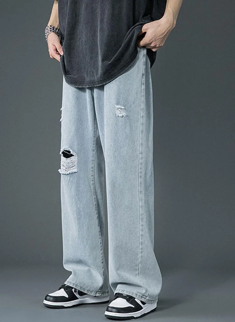 YUNIQEE Blue Relaxed Fit Jeans