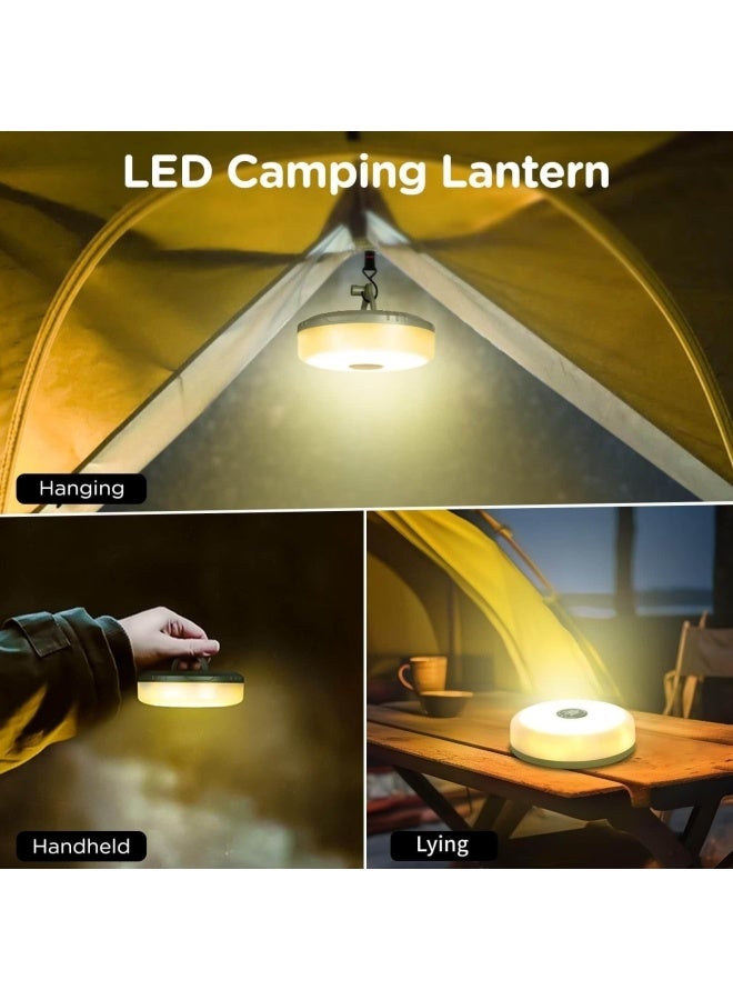 Camping String Lights Long 10m, 4 in 1 Quick Storage Rechargeable Tent Lights String with Lighting Modes, Hanging Waterproof Portable LED Lamp for Outdoor Patio Awning Garden Party Essentials (Warm - Image 5