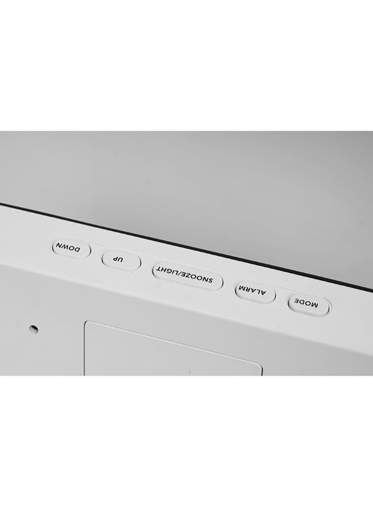 منبه رقمي مزود بإضاءة، يعمل بالطاقة عبر منفذ يو إس بي مع إضاءة قابلة للتعديل وعرض التاريخ، زينة مثالية للأطفال وغرف النوم وجوانب الأسرة وغرف المعيشة والمكاتب، بنظام زمني ١٢/٢٤ ساعة (إضاءة جو وردية) - Image 3