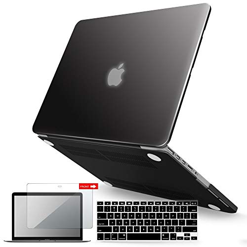 IBENZER Compatible with MacBook Pro 13 Inch Case 2015 2014 2013 end 2012 A1502 A1425, Hard Shell Case & Keyboard Cover & Screen Protector for Old Version Apple Mac Retina 13, Black, R13BK+2 - Image 1