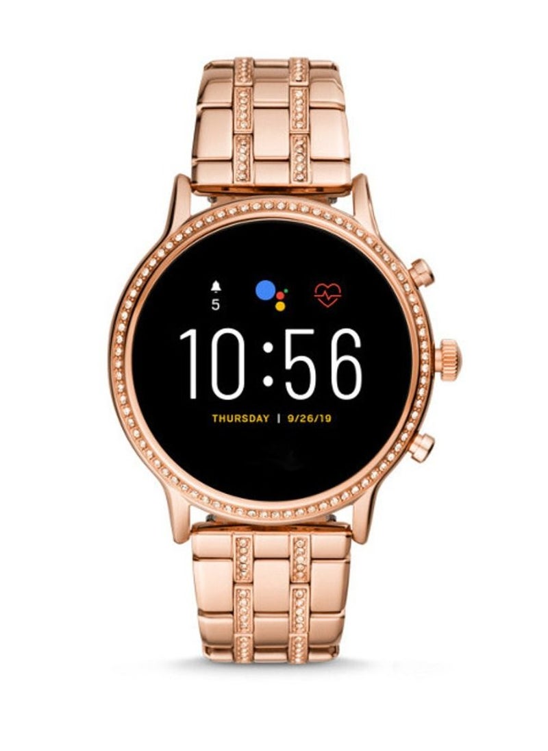 miYou Stainless Steel Bluetooth Calling Long Battery Life Women Smartwatch Rose Gold  - Image 4