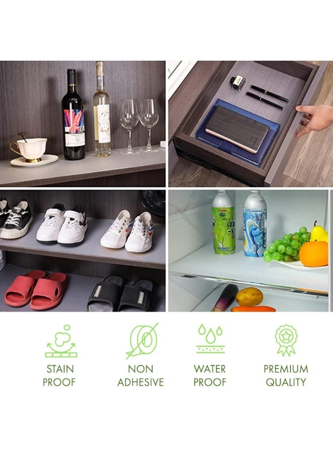 ZOXITY Shelf Liner for Kitchen 45×1000cm Non-slip food grade EVA cabinet liner Non-Adhesive Drawer Mats waterproof and oilproof Suitable for shelves, kitchen cabinets, refrigerators, lockers, desks - Image 5