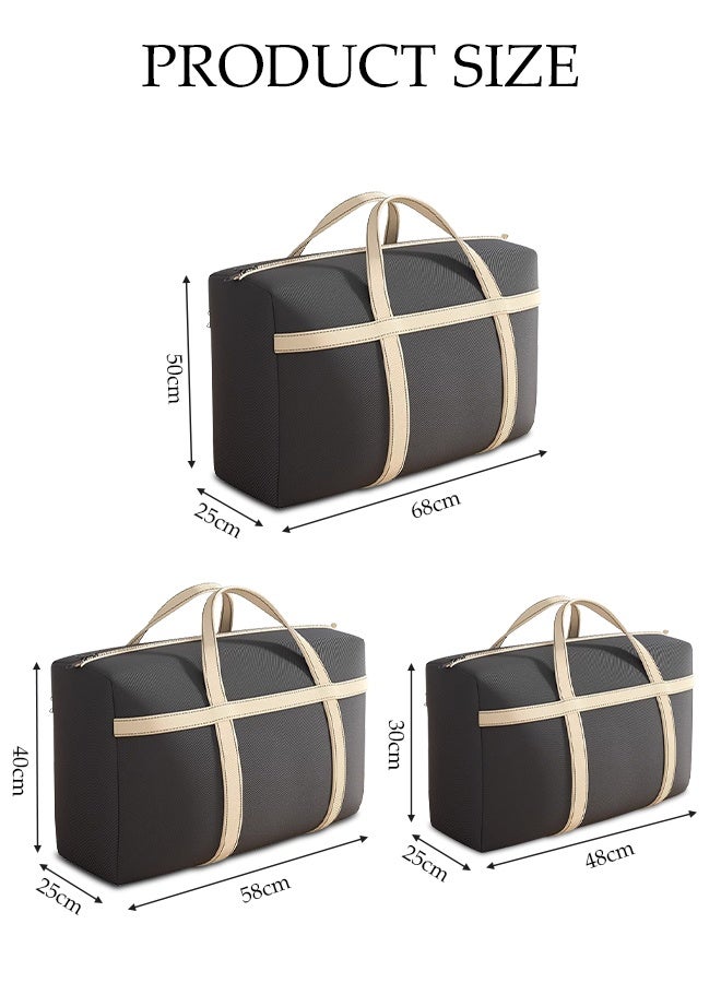 DUNISO 3 Pcs Moving Storage Bags，Foldable Storage Organizer Bag with Strong Zippers & Carrying Handles，Large Heavy Duty Oxford Organizer Bags，Waterproof and Dustproof, for Bedding/Duvets/Pillows/Laundry/Clothes/Moving home，1XL+1L+1M - Image 2