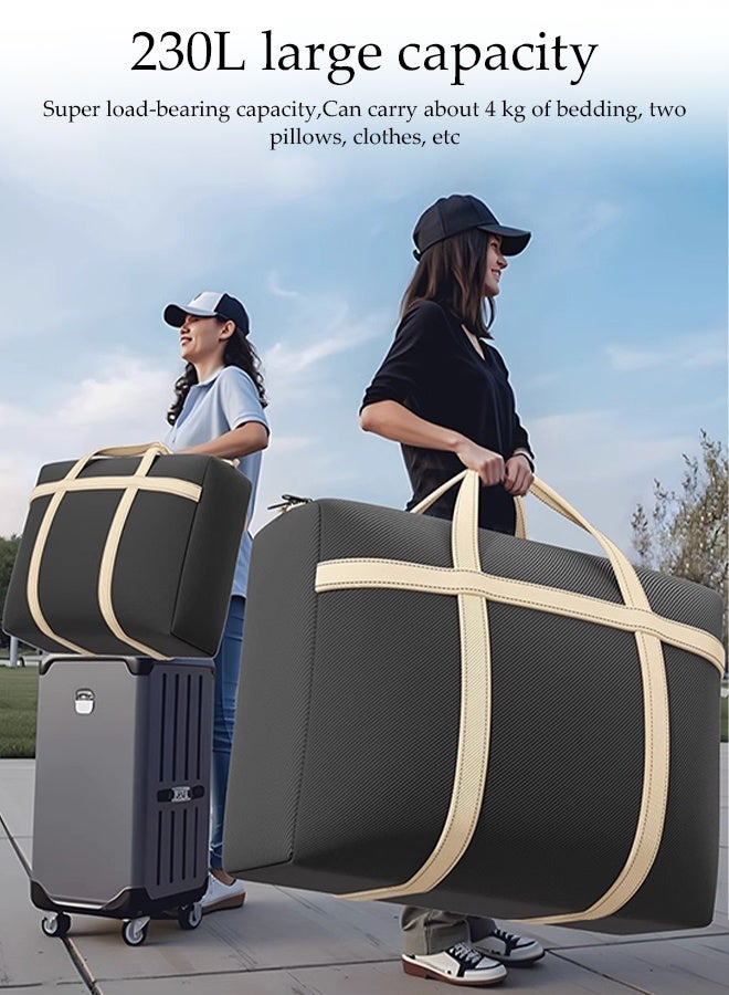 DUNISO 3 Pcs Moving Storage Bags，Foldable Storage Organizer Bag with Strong Zippers & Carrying Handles，Large Heavy Duty Oxford Organizer Bags，Waterproof and Dustproof, for Bedding/Duvets/Pillows/Laundry/Clothes/Moving home，1XL+1L+1M - Image 3
