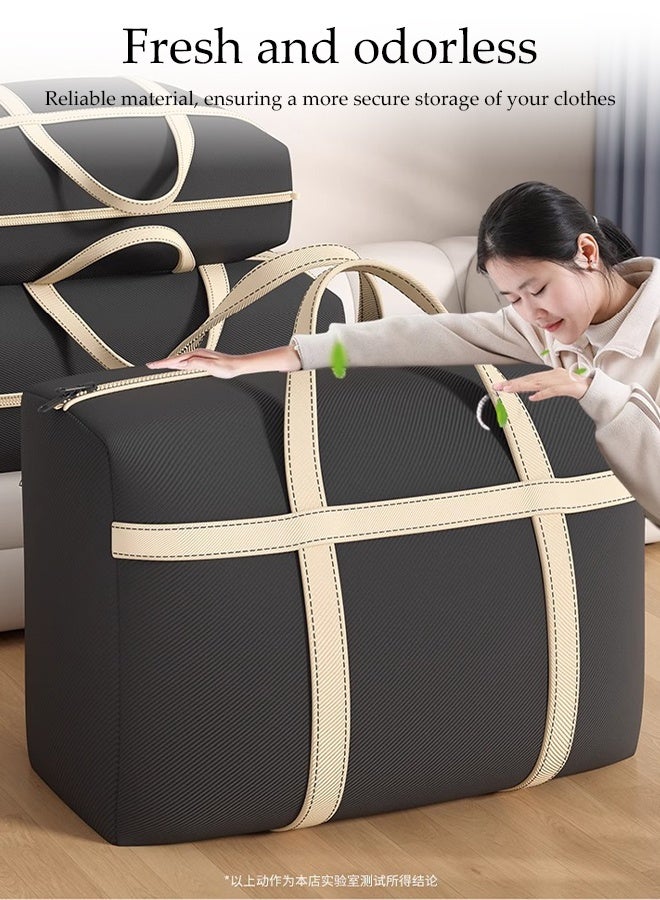 DUNISO 3 Pcs Moving Storage Bags，Foldable Storage Organizer Bag with Strong Zippers & Carrying Handles，Large Heavy Duty Oxford Organizer Bags，Waterproof and Dustproof, for Bedding/Duvets/Pillows/Laundry/Clothes/Moving home，1XL+1L+1M - Image 5