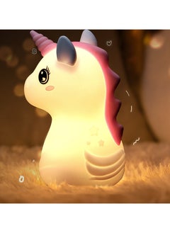General Pat lamp, silicone lamp, unicorn 16-color birthday gift, creative gift, colorful atmosphere breastfeeding night light (1W)  - Image 1