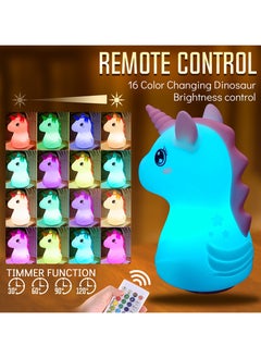 General Pat lamp, silicone lamp, unicorn 16-color birthday gift, creative gift, colorful atmosphere breastfeeding night light (1W)  - Image 2