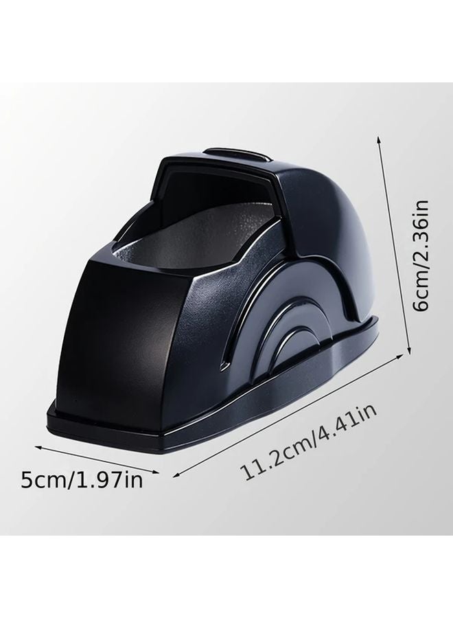Black Car Ashtray With Lid Anti Spill Cup Holder Fit Easy Clean Vintage Metal - Image 3
