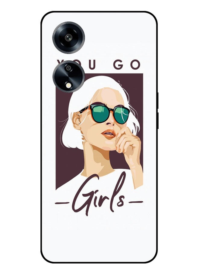 EYE CATCH Printed Protective Case Cover For Oppo A1 5G -  You Go GIrls - Image 1