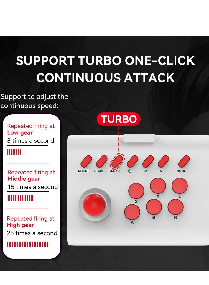Arcade Game Fight Stick Controller, for Nintendo Switch, PS4, PS3, 8bitdo, Ultimate Pandora Box, PC XBOX, Android, IOS Mobile Phone Controller, Arcade Joystick Game - Image 3