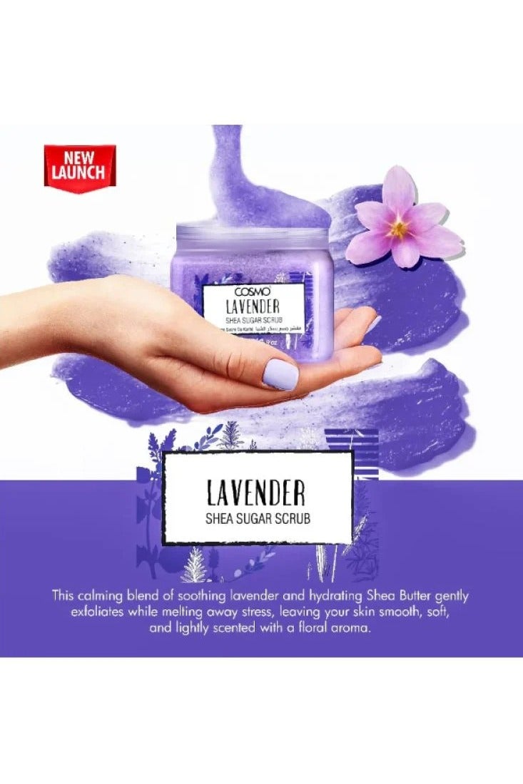كوزمو مقشر السكر بزبدة الشيا اللافندر 450 جرام - Image 2