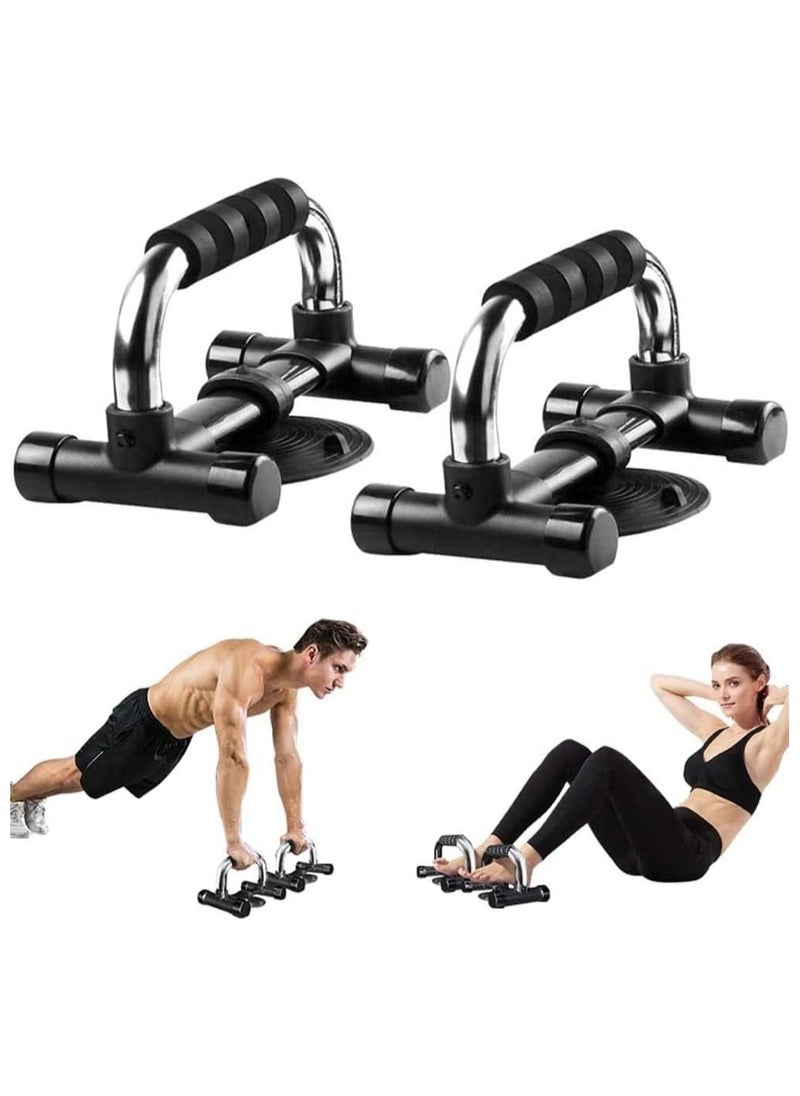 Generic - Push Up Bars, Push Up Stands with Suction Cup, Push Up Board with Non-Slip Foam Grips, Sturdy Structure Push Up Bars for Men and Women, Push Up Handles for Floor Workout, Strength Training(Silver Plated White) - Image 1