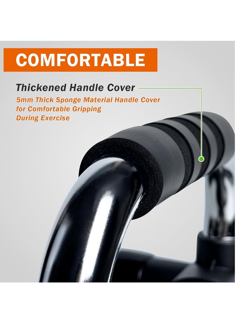 Generic - Push Up Bars, Push Up Stands with Suction Cup, Push Up Board with Non-Slip Foam Grips, Sturdy Structure Push Up Bars for Men and Women, Push Up Handles for Floor Workout, Strength Training(Silver Plated White) - Image 1