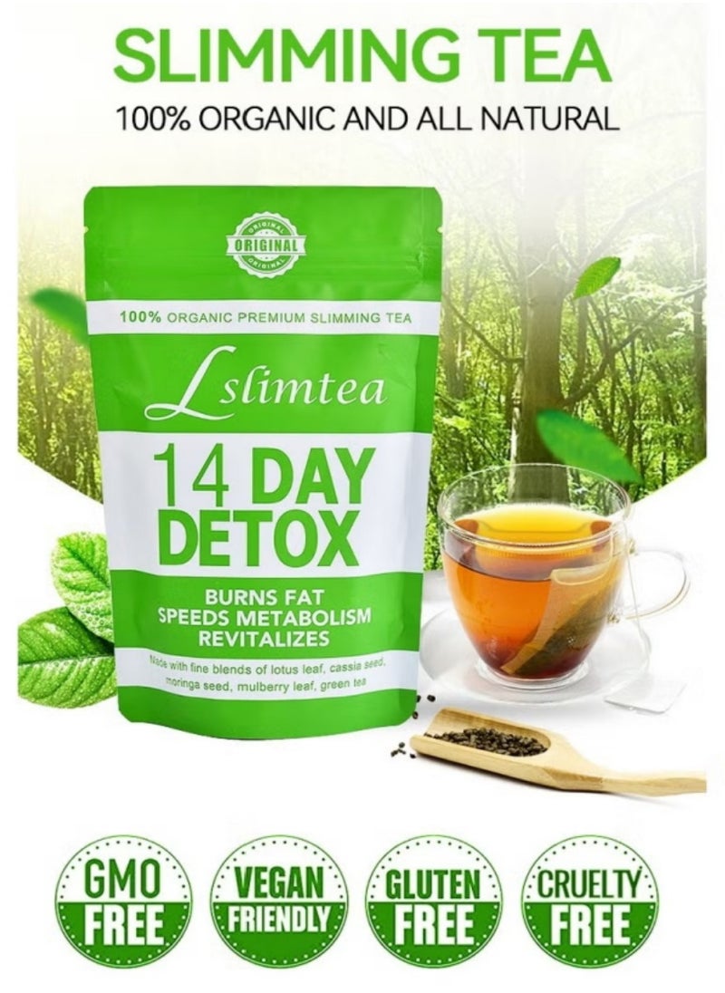 Tummy Tea Bags Slimming Tea for Weight Loss, Promotes Healthy Digestion and Metabolism, 14 day