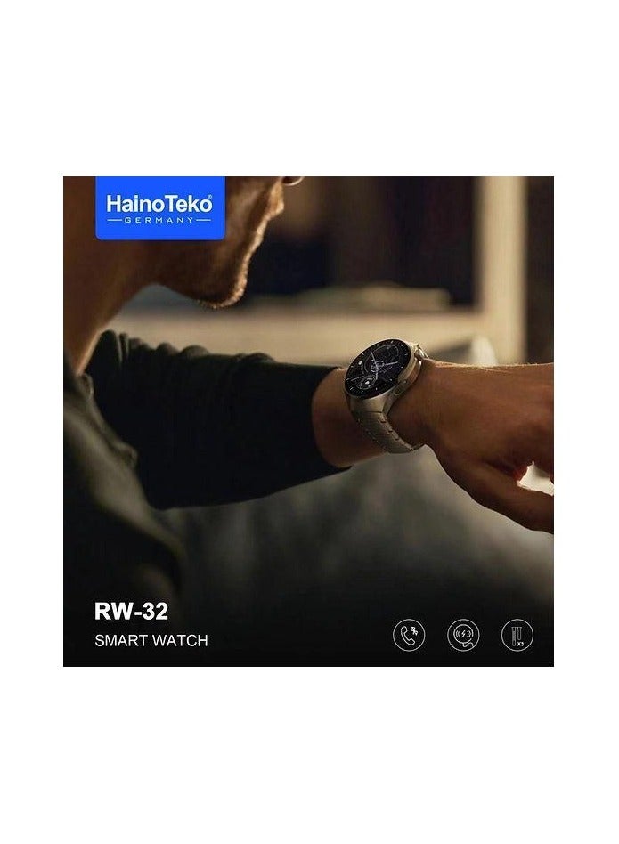 Haino Teko RW-32 Watch 4 Pro Smart Watch with High-Resolution AMOLED Display and 3 Straps - Image 2