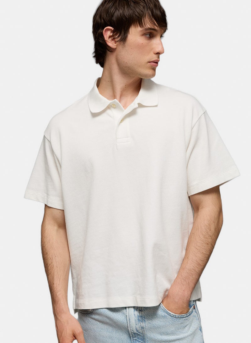 American Eagle AE Boxy Polo Shirt - Image 1