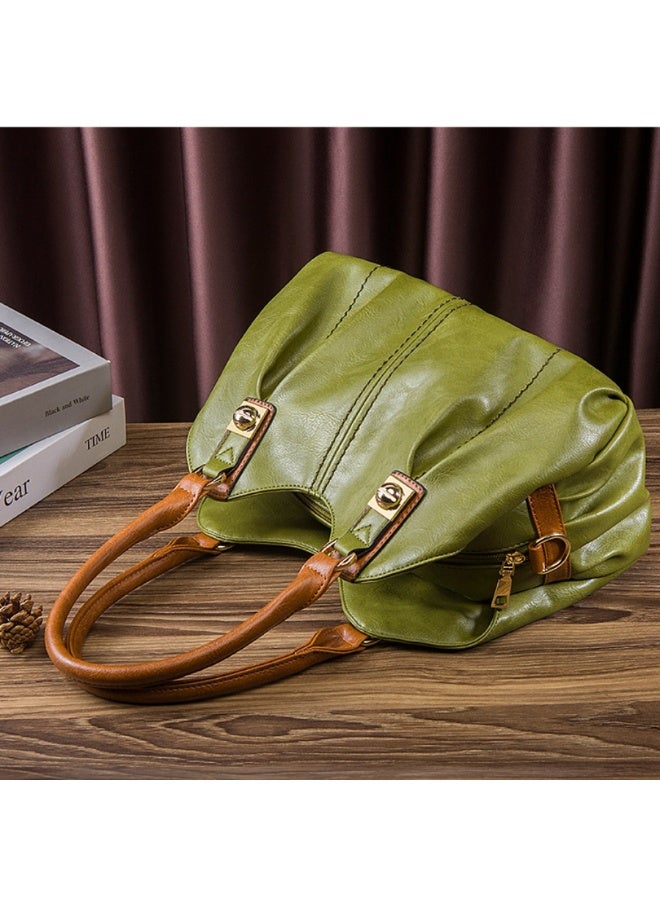 4pcs Purses Retro Tote Handbags for Women - Stylish Shoulder Bags Soft Top Handle Satchel Set  - Image 4