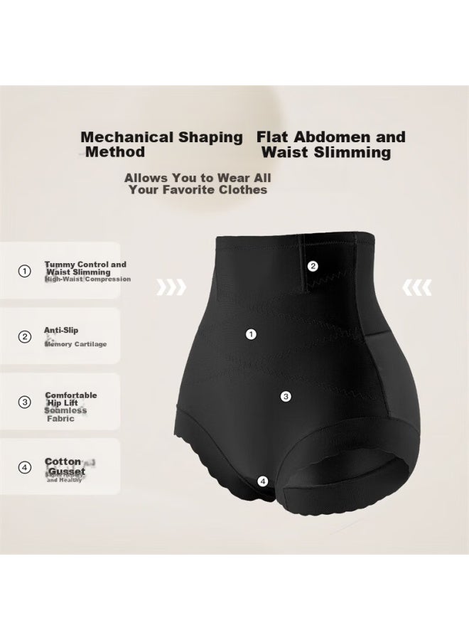 Moonbadi Women's Waist-slimming Hip-lifting Shapewear High-waist Breathable Lightweight Seamless Tummy Control Briefs - Image 2
