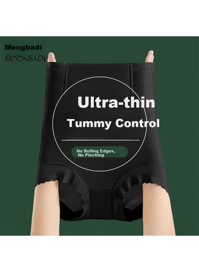 Moonbadi Women's Waist-slimming Hip-lifting Shapewear High-waist Breathable Lightweight Seamless Tummy Control Briefs - Image 1