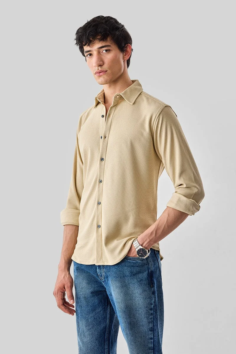 SNITCH Slim Fit Textured Shirt