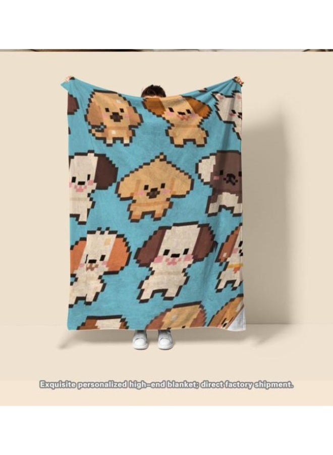 عام بطانية رقيقة من الفانيلا الكرتونية للأطفال والرضع (دافئة ومريحة، ومناسبة للنوم والألعاب) 70 سم * 100 سم - Image 2