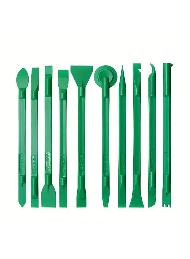 Green 10pcs Anti Static Plastic Prying Tools Set for Phone Laptop Repair - Image 1