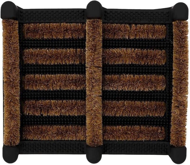 vingardium leviosa VL Door Mat 35x30cm  Boot Scraper Door Mats Outdoor with Rubber Backing and Coir Bristles  Compact Outdoor Mat for Dirt Control in Entryways Garden Patio or Porch Pack of 1