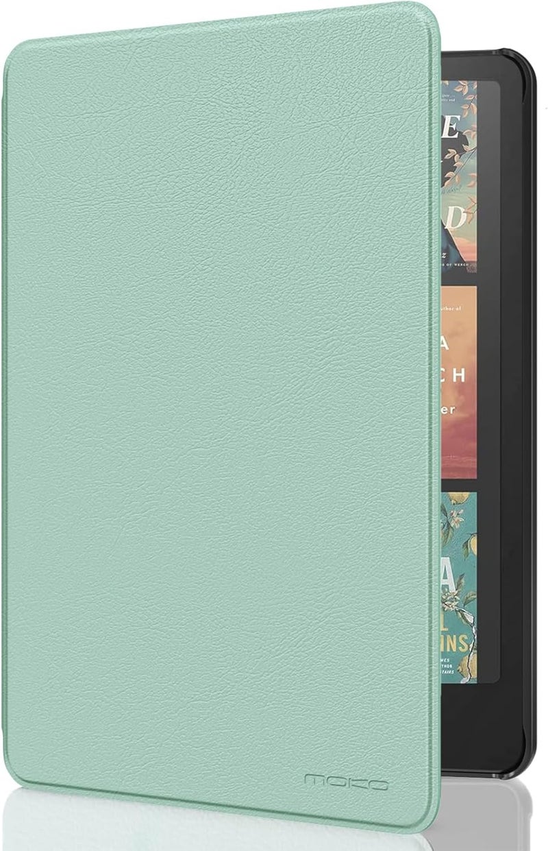 MoKo Global production standard crafted Case for All-new 7" Kindle Paperwhite(12th Generation-2024) and Kindle Colorsoft Signature Edition 2024, Lightweight Shell Cover with Auto Wake/Sleep for Kindle Paperwhite 2024, Agave Green Odor resistant - Image 1