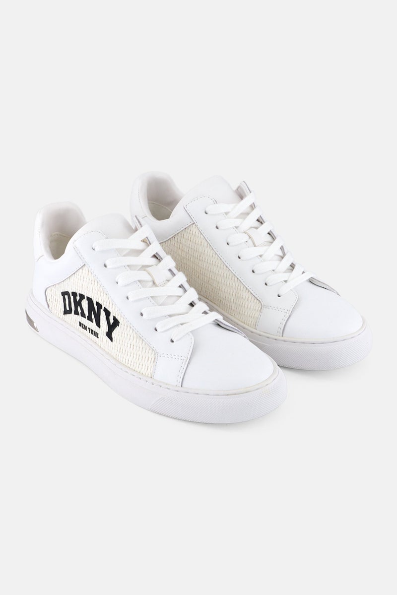 DKNY Women Medium Abeni Arch Lace Up Casual Shoes, White - Image 1