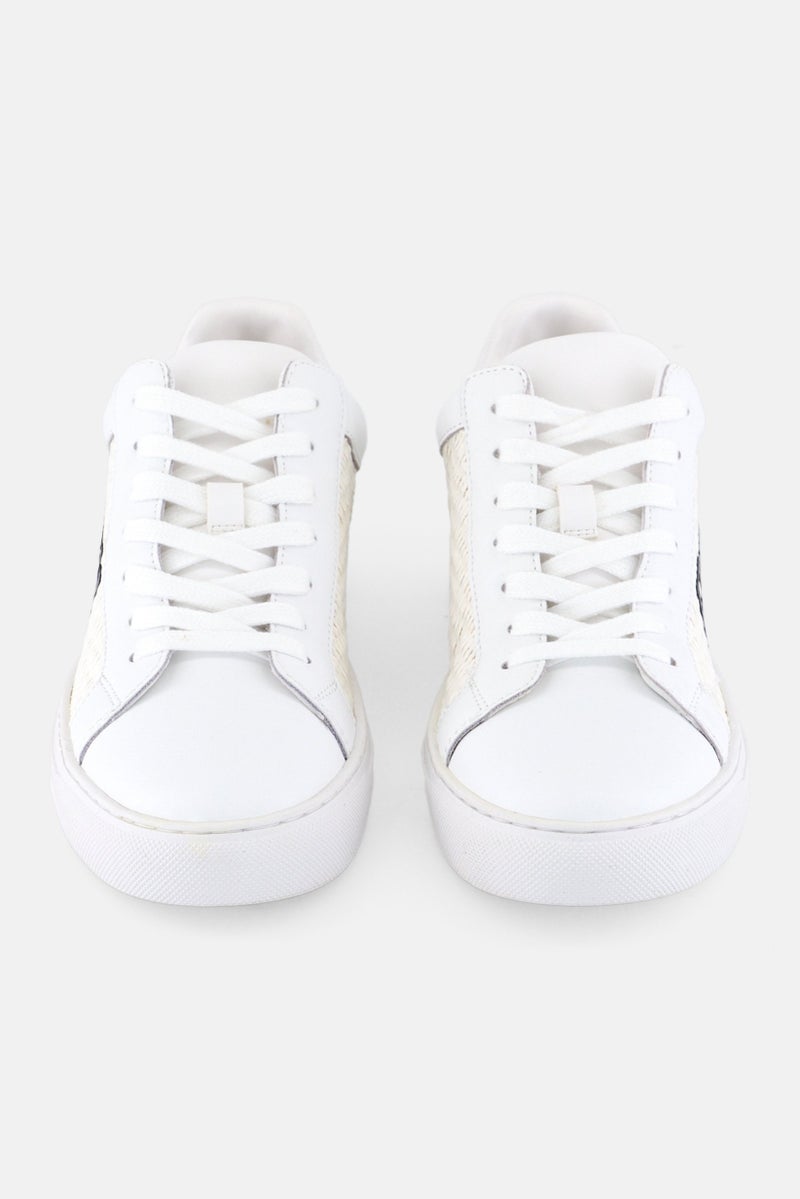 DKNY Women Medium Abeni Arch Lace Up Casual Shoes, White - Image 4