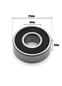GNAFOTU Ball Bearing, 10 Pcs 608-2RS Industrial Bearings, Double Rubber Deep Groove Rolle Bearing, Miniature Ball Bearings for Motor, Skateboards, Inline Skates, Scooters (8*22 *7mm)  - Image 3