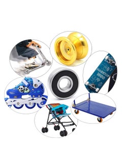 GNAFOTU Ball Bearing, 10 Pcs 608-2RS Industrial Bearings, Double Rubber Deep Groove Rolle Bearing, Miniature Ball Bearings for Motor, Skateboards, Inline Skates, Scooters (8*22 *7mm)  - Image 5