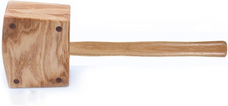2pcs Wooden Hammer Handles Replacement for 1000g Machinist Hammer with Oval Hole Grip, Solid Wood Handles for Woodworking and Metalworking Tools - Image 3