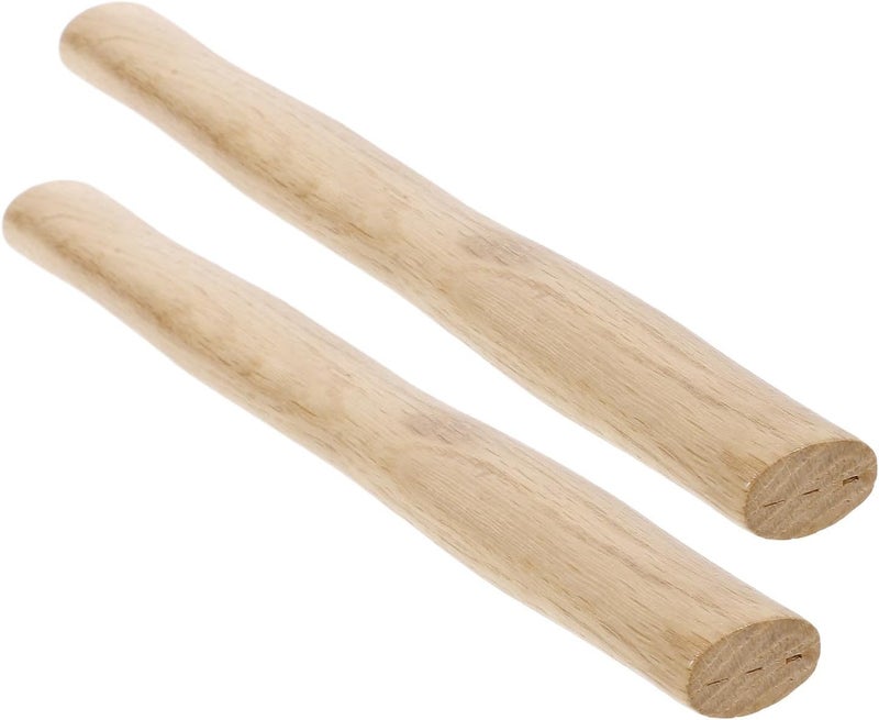 2pcs Wooden Hammer Handles Replacement for 1000g Machinist Hammer with Oval Hole Grip, Solid Wood Handles for Woodworking and Metalworking Tools - Image 1