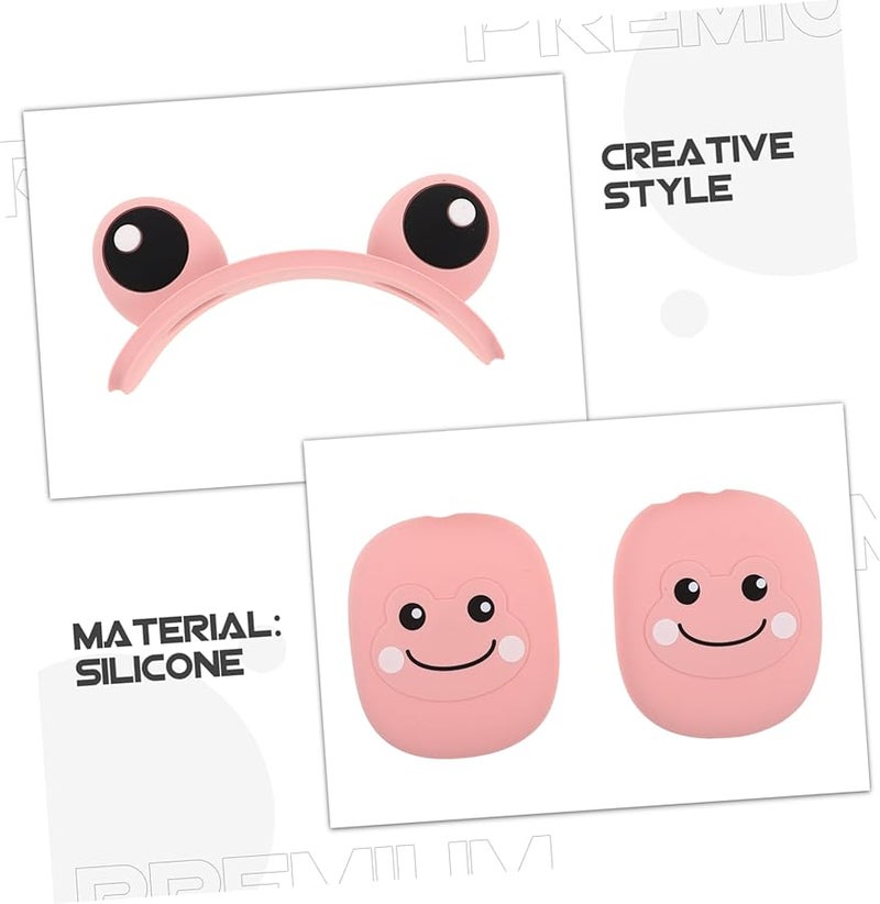 Artibetter Silicone Scratch Ear Pad Headband Cover Lightweight Travel Friendly Pink - Image 4