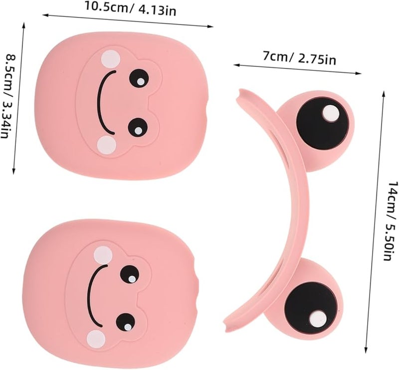 Artibetter Silicone Scratch Ear Pad Headband Cover Lightweight Travel Friendly Pink - Image 3