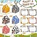 JellyArch 48 Pcs Adopt a Horse Party Favors Include 12 Mini Horse Stuffed Animals 12 Foldable Paper Boxes 12 Adoption Cards 12 Hats for Adopt a Pet Farm Western Party Favor SuppliesClassic - Image 4