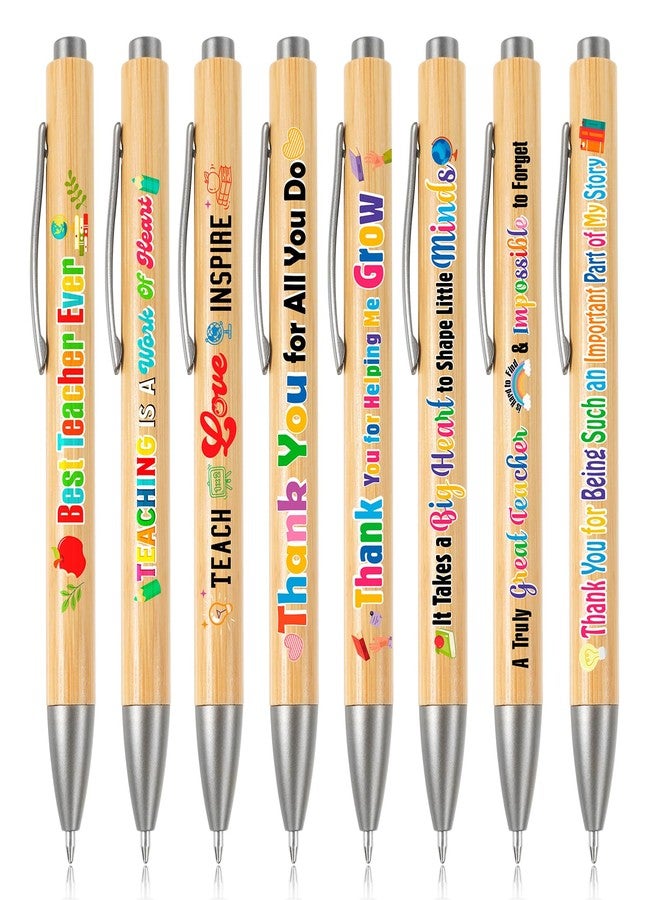 HOWAF 16pcs Teacher Appreciation Pens Teachers Appreciation Gifts Ballpoint Pens Bulk Teacher's Pens Inspirational Thank You Teachers Pen Thank You Teacher Gift for School Office Supplies - Image 1