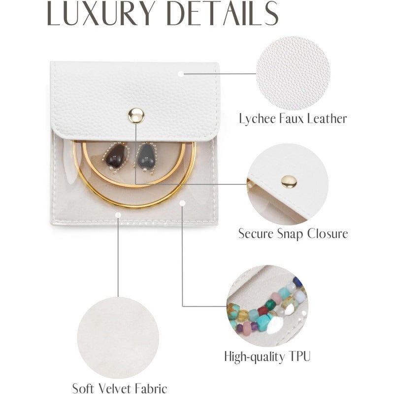 New Ready-Made Small Zipper Bag Cosmetics Bag Jewelry Cosmetics Bag Necklace Jewelry Watch Cosmetics Bag Set of 6 - Image 4