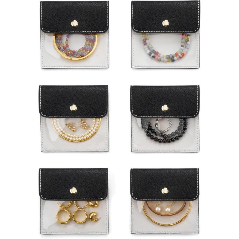 New Ready-Made Small Zipper Bag Cosmetics Bag Jewelry Cosmetics Bag Necklace Jewelry Watch Cosmetics Bag Set of 6 - Image 1