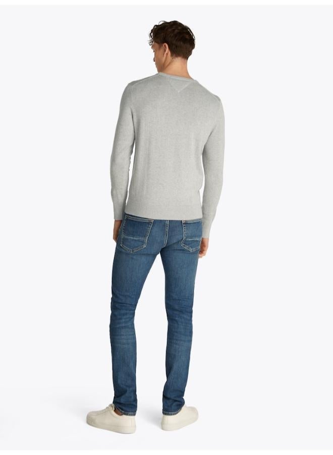 TOMMY HILFIGER Flag Embroidery Crew Neck Jumper - Image 2