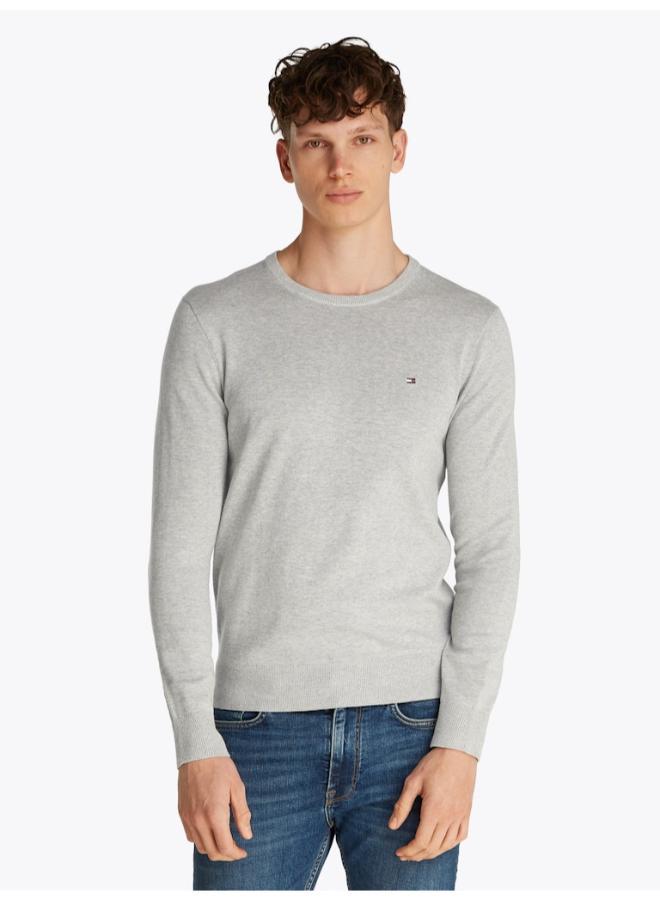 TOMMY HILFIGER Flag Embroidery Crew Neck Jumper - Image 1
