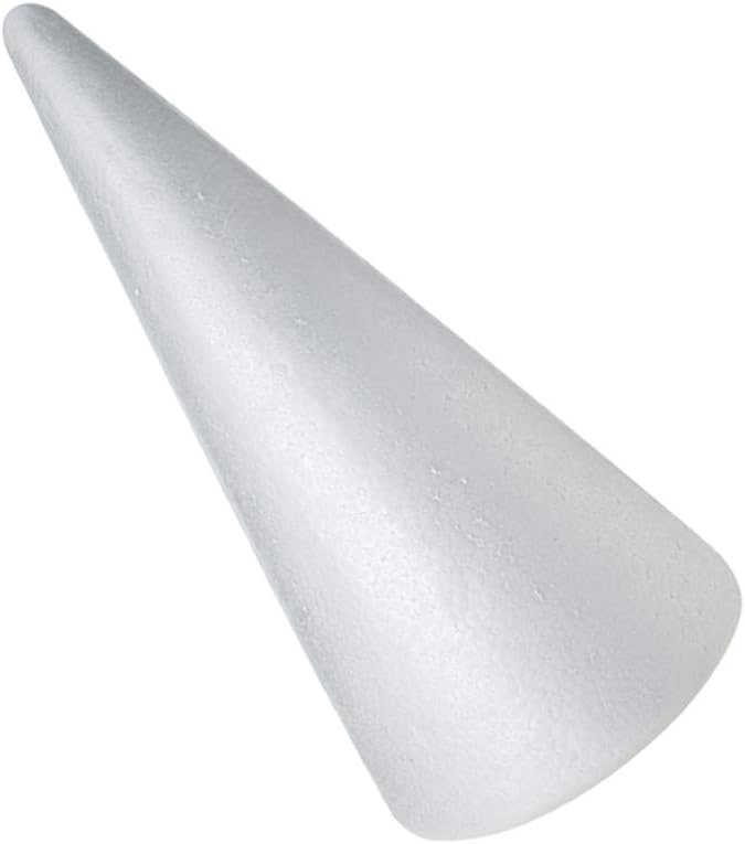 DIY Foam Cones 12PCS White Styrofoam Cone Christmas Tree Foam Craft Foam Supplies for DIY Craft Project Christmas Table Centerpiece 4.72X2.17In - Image 5